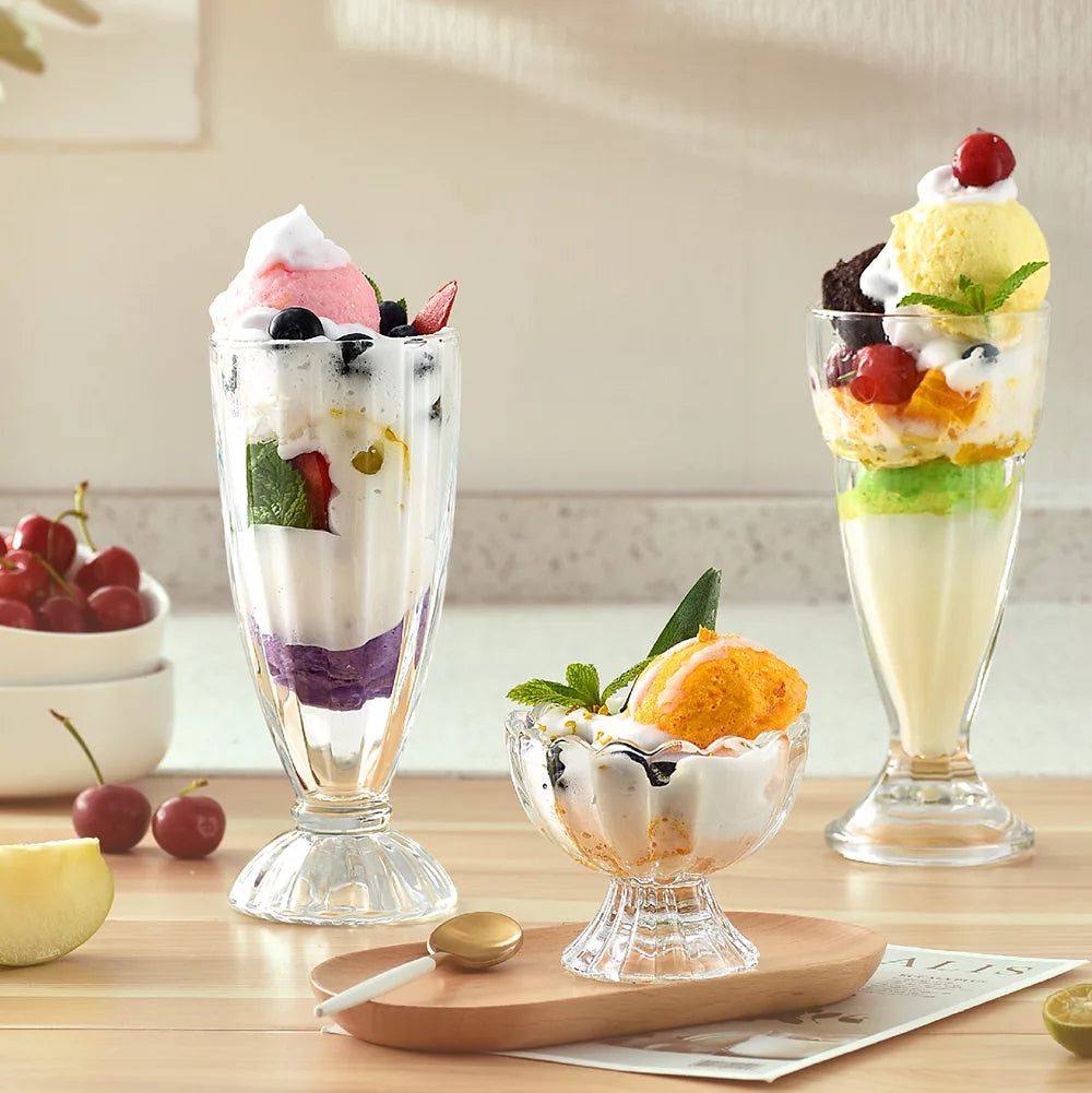 Ice cream Faluda Glass Set Of 6 Pieces (340ML)