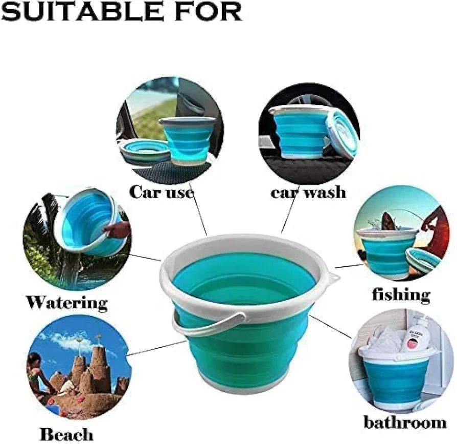 10 Liter Multipurpose Foldable Bucket