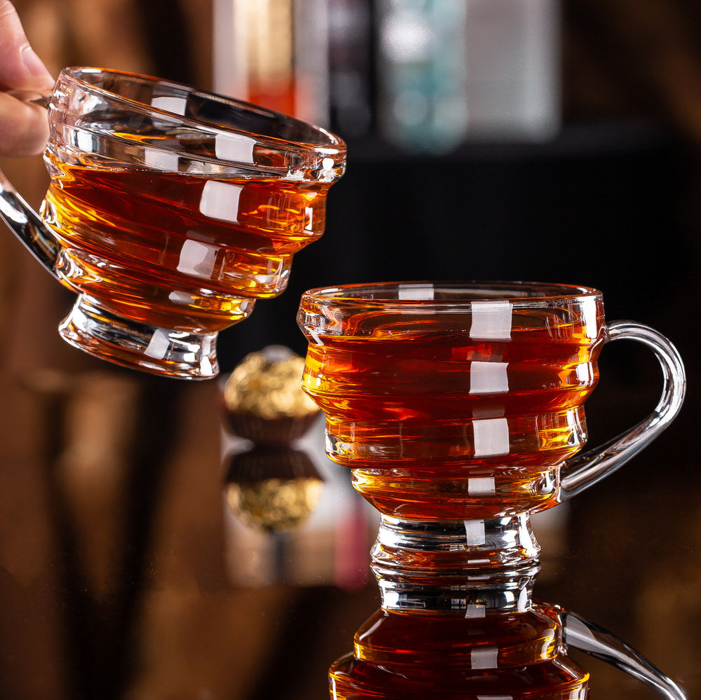 Textured Tea, Coffee, Cup/Mug 210ML Set Of 6 Pieces