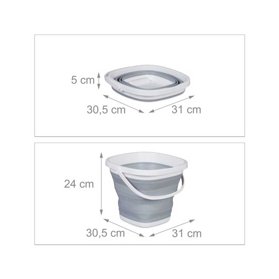 10 Liter Multipurpose Foldable Bucket