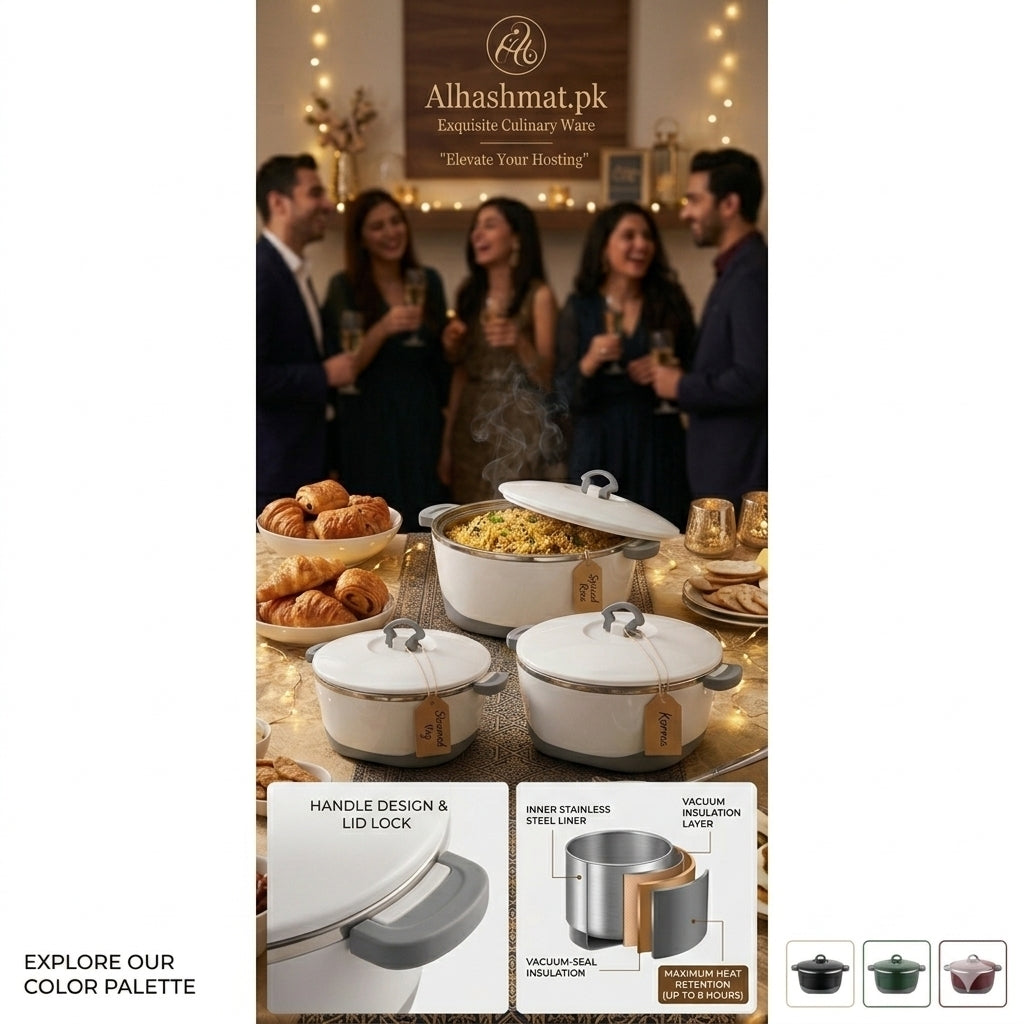 Premium Quality Food Warmer Hotpot Thailand Made 3PCS