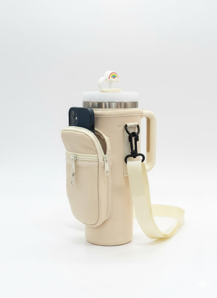 40Oz Tumbler Pouch With Phone Pocket Available In Multicolors