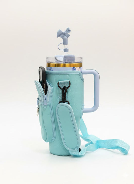 40Oz Tumbler Pouch With Phone Pocket Available In Multicolors