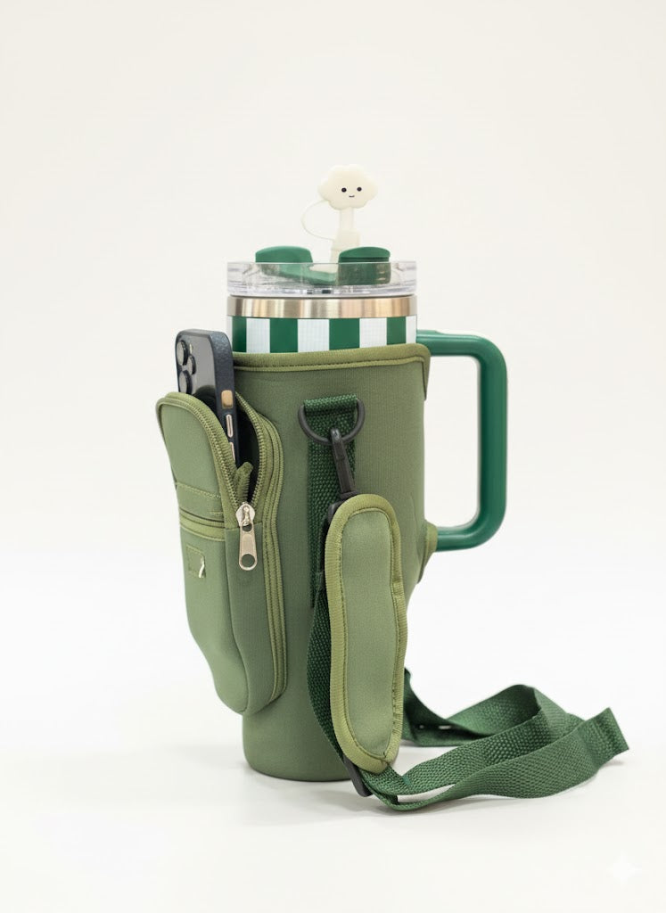 40Oz Tumbler Pouch With Phone Pocket Available In Multicolors